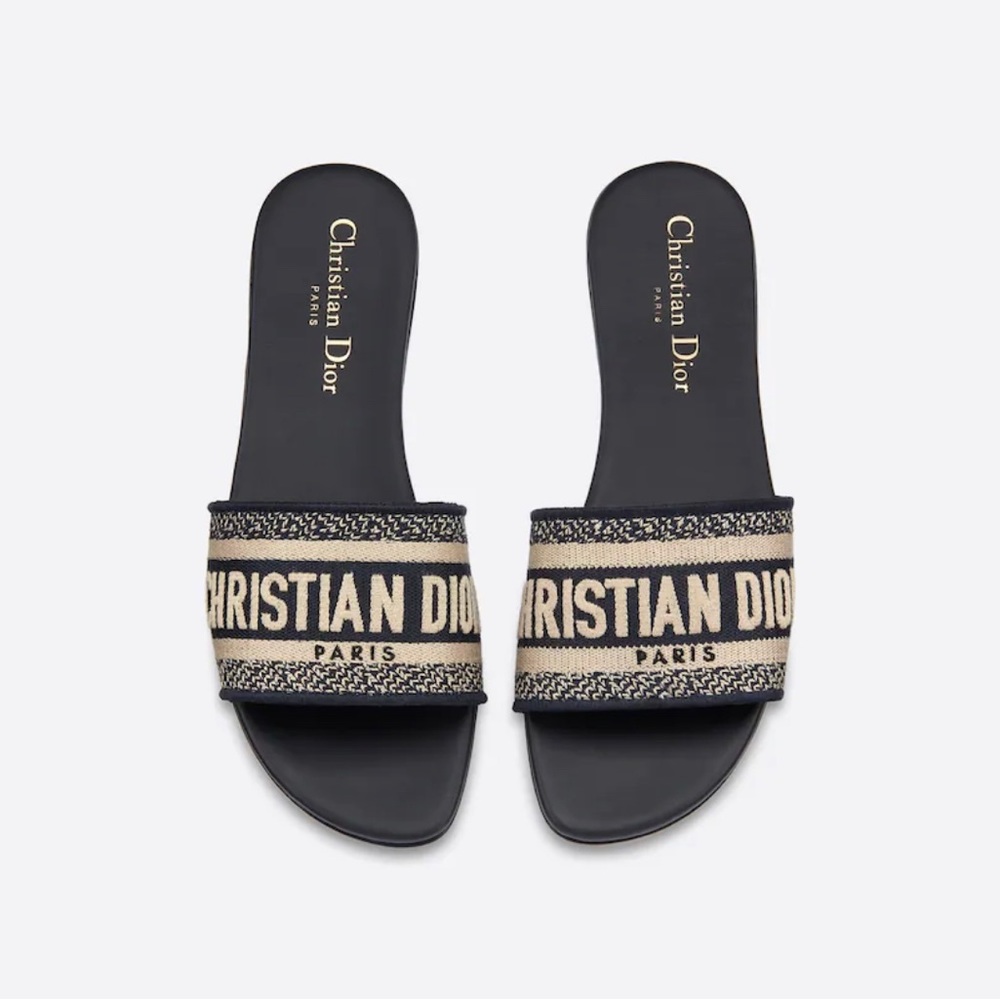 Dior Dway Slide in Navy